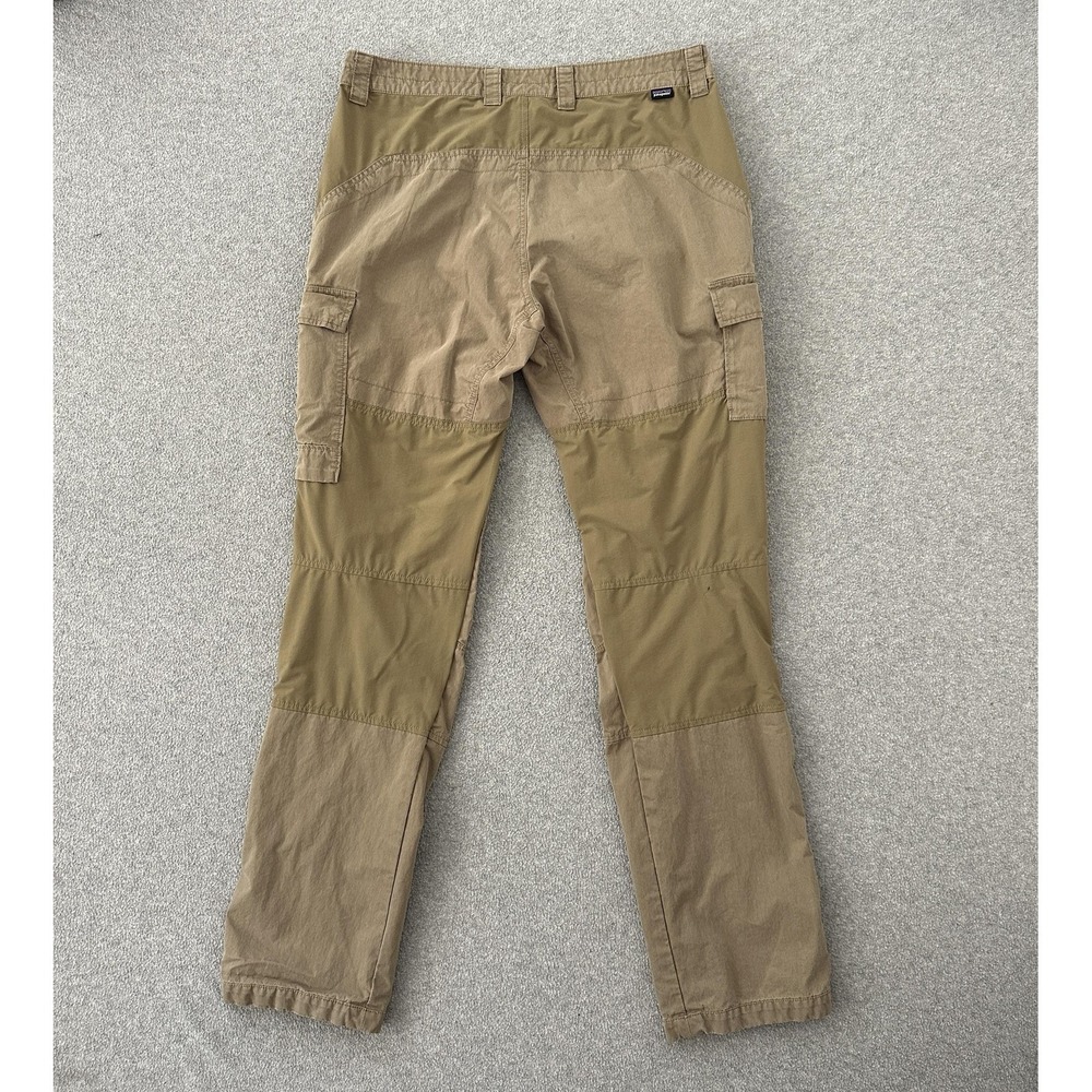 Patagonia Pants Mens 34x32 Khaki Cotton Borderless Cargo‎ Hiking 56795SP15